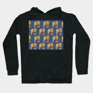 Amazing Lion on navy Hoodie